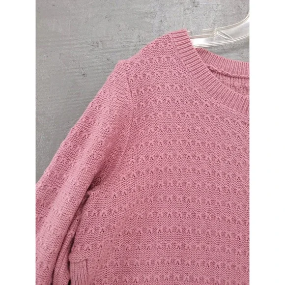 hasting & smith Button Accent‎ Sweater Knit Pullover Top Pink XL - Picture 2 of 7